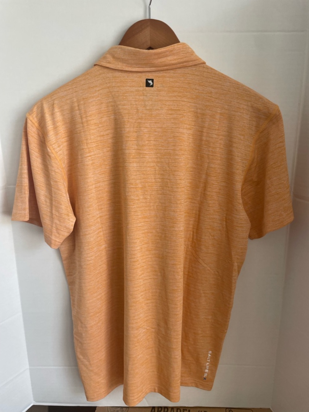 Salt Life Men's Peach Heather Polo Shirt - Picture 2 of 4